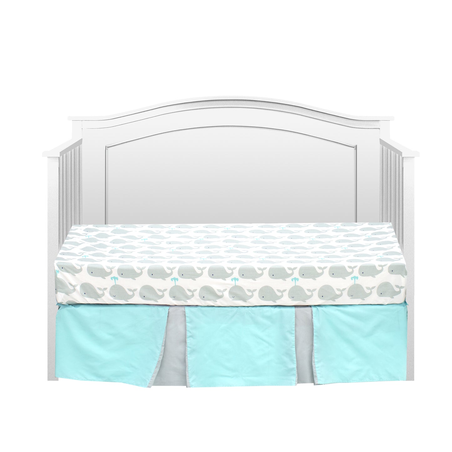 Whale 3 Piece Crib Bedding Set