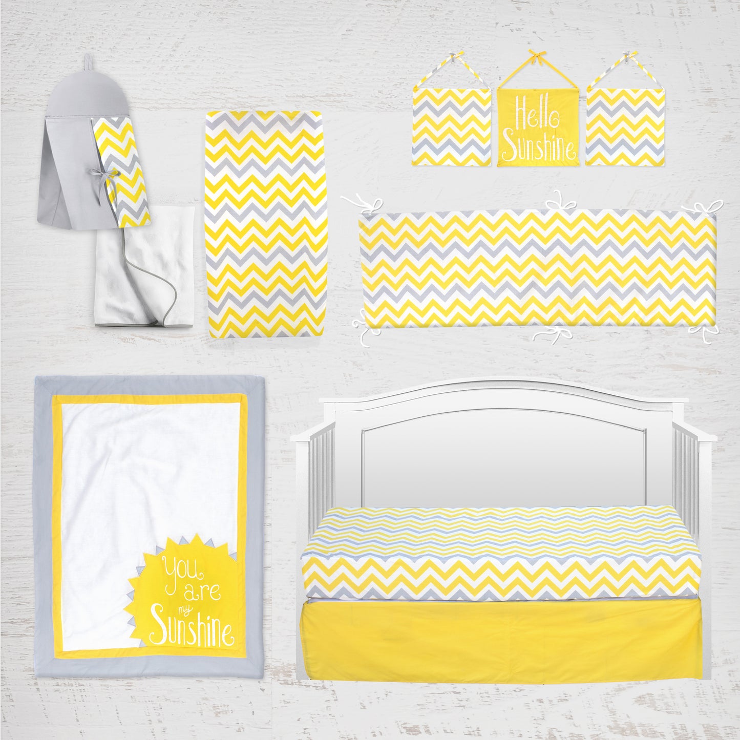 Sunshine 10 Piece Crib Bedding Set