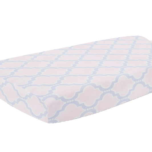 Pink Medallion Changing Pad Cover