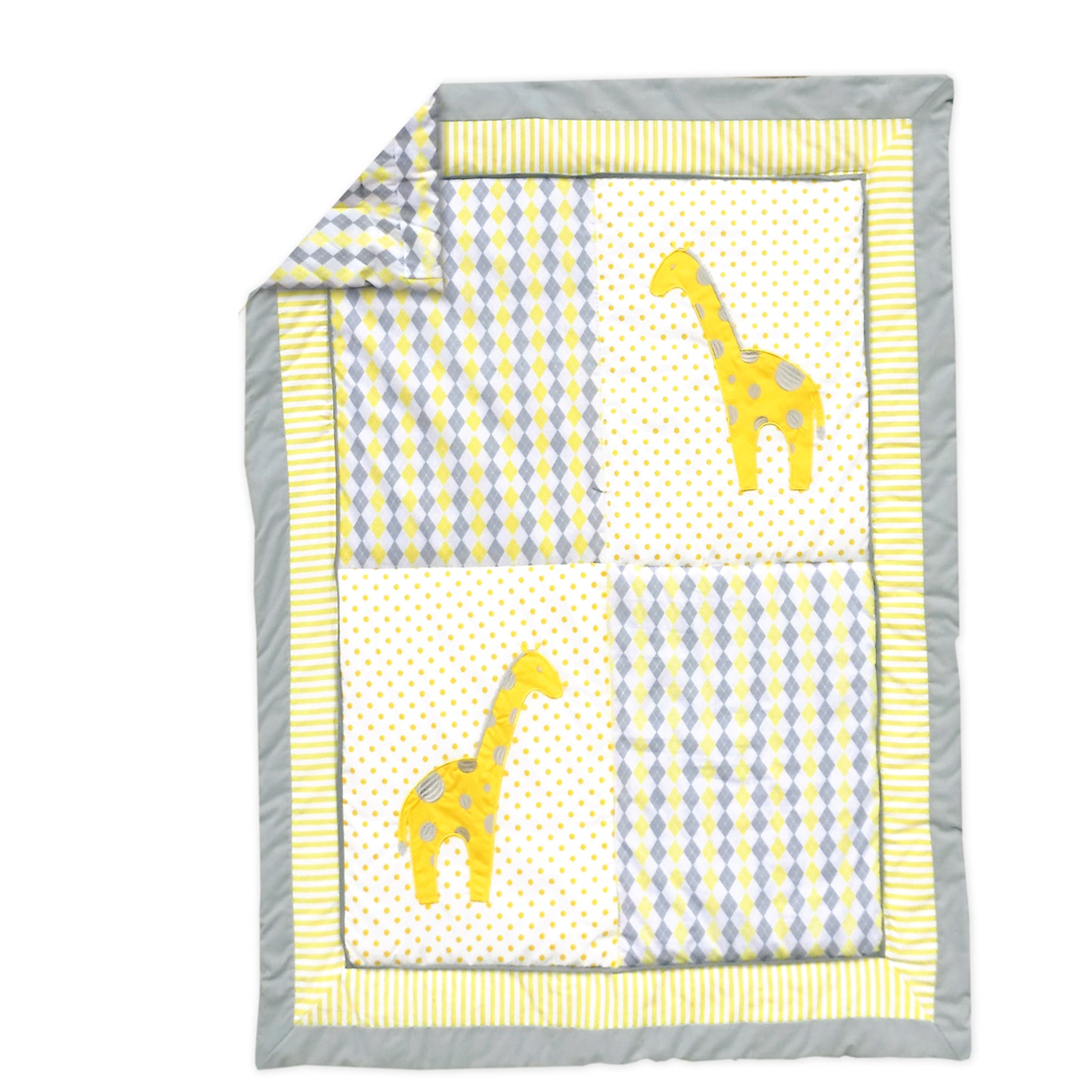 Argyle Giraffe 10 Piece Crib Bedding Set