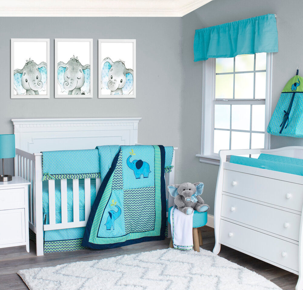 6 piece store crib bedding set