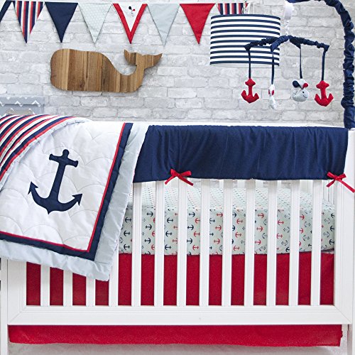 Anchors Away Nautical 6 Piece Crib Bedding Set